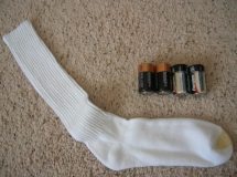 sock with batteries improvised weapon