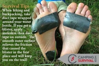 Hiking Camping Hacks Duct Tape Blister Prevention