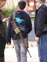 Israeli School Teacher With Slung M1 Carbine