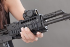 midwest industries ak-47 railed forend with aimpoint MRDS